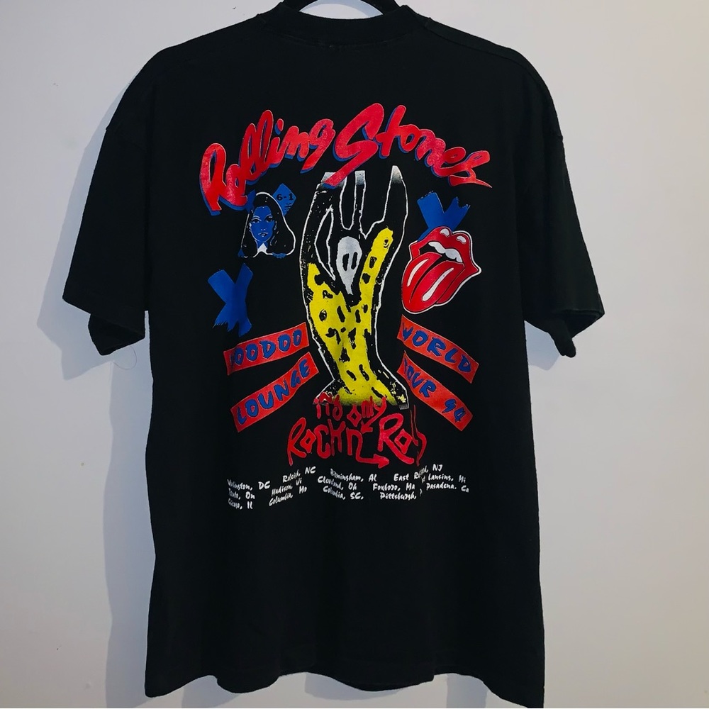 Vtg 1994 Rolling stones voodoo lounge world tour shirt sz XL